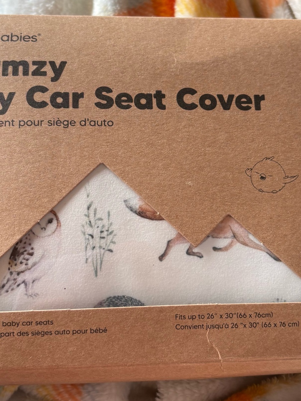 Warmzy Neutral Woodland Baby Car Seat Cover by Warmies